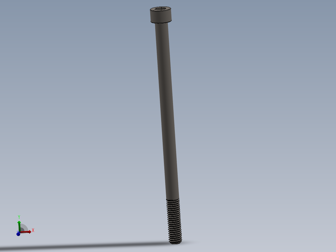 Screw_DIN_912_M8x140_A2.SLDPRT公制内六角螺钉主视图