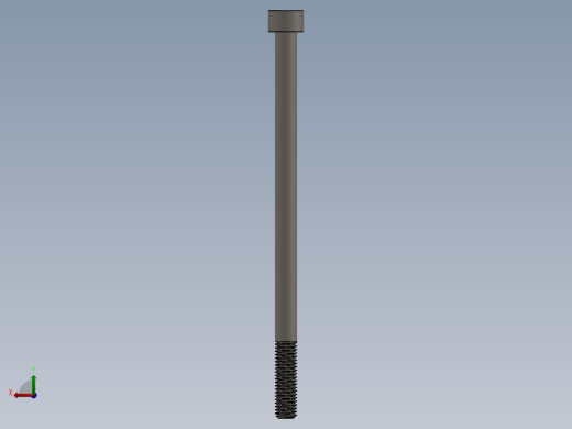 Screw_DIN_912_M8x140_A2.SLDPRT公制内六角螺钉后视缩略图