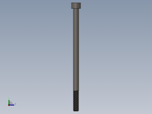 Screw_DIN_912_M8x140_A2.SLDPRT公制内六角螺钉左视缩略图