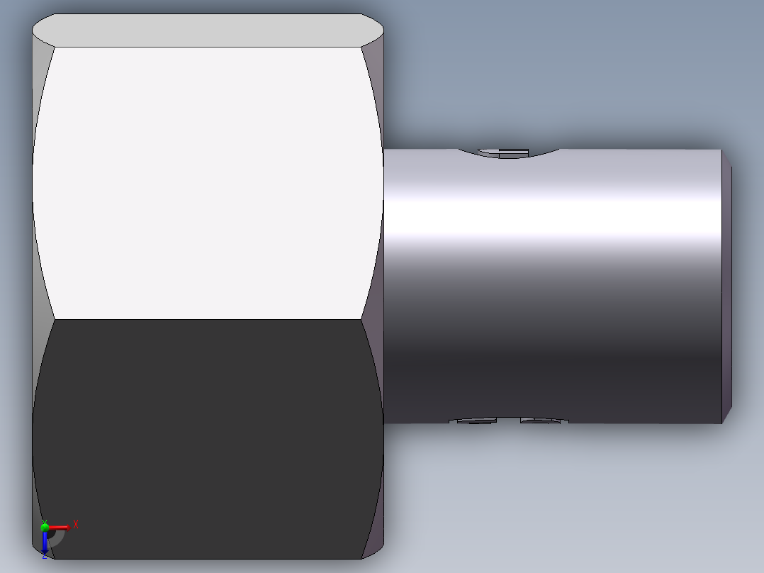 90度焊接接头、SKA16X2-俯视图