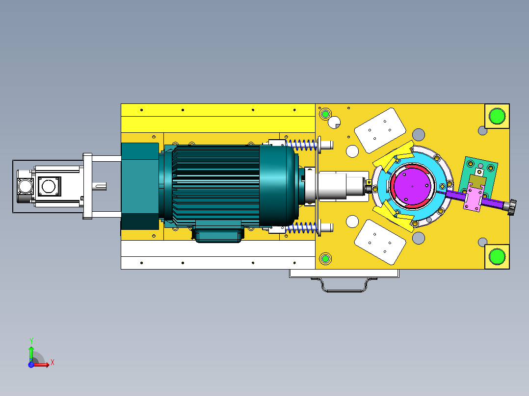 铣床、HSM翻边系列端面铣床前视图