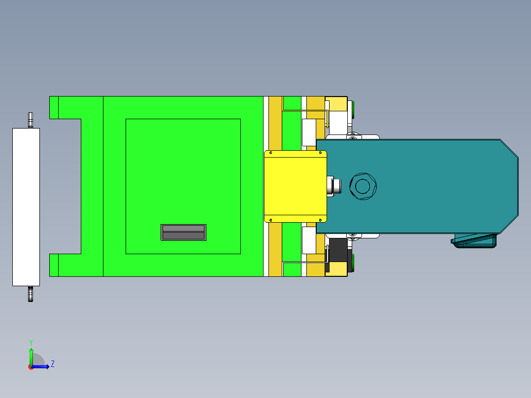 铣床、HSM翻边系列端面铣床左视图