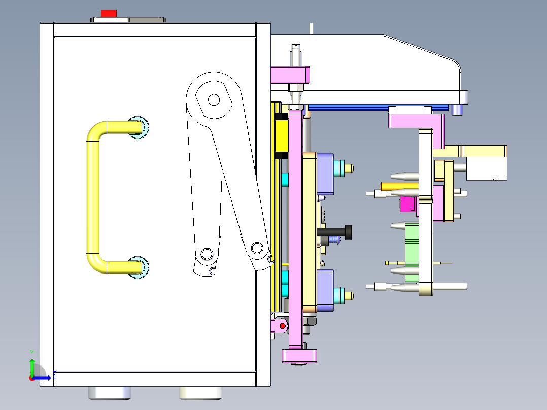 主板FCT测试左视图