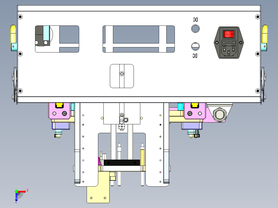 主板FCT测试俯视图