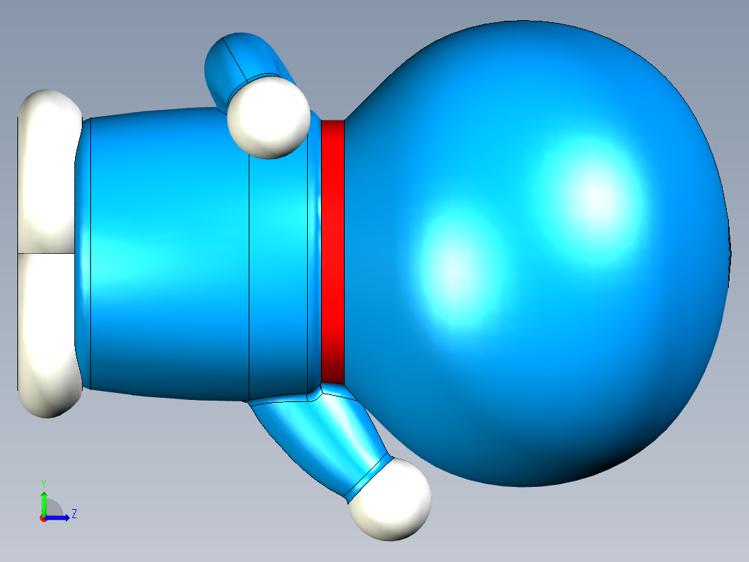 多啦a梦模型左视图