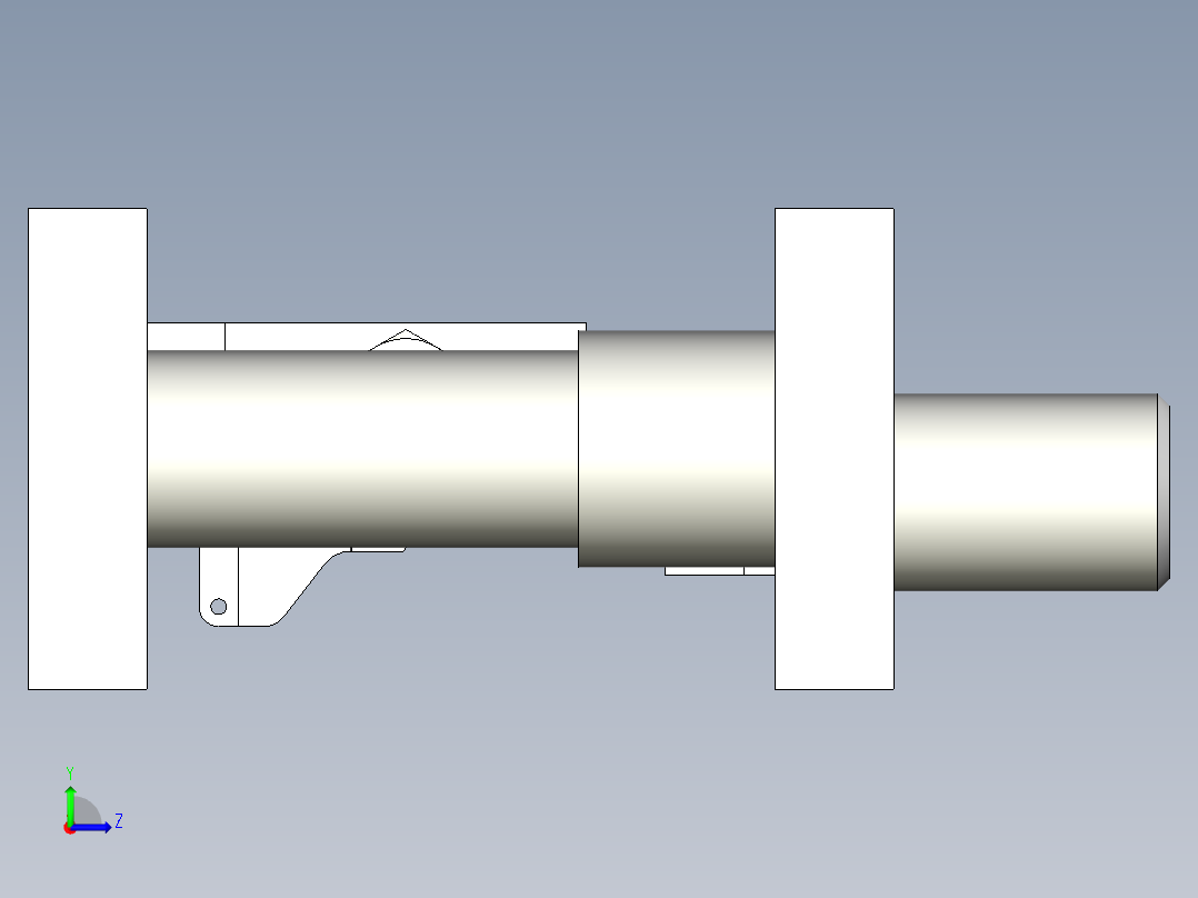 底座切槽模左视图