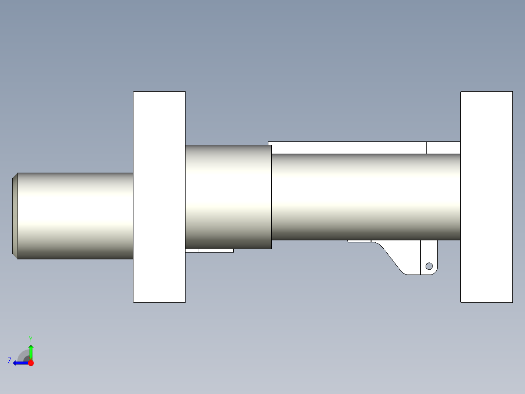 底座切槽模右视图