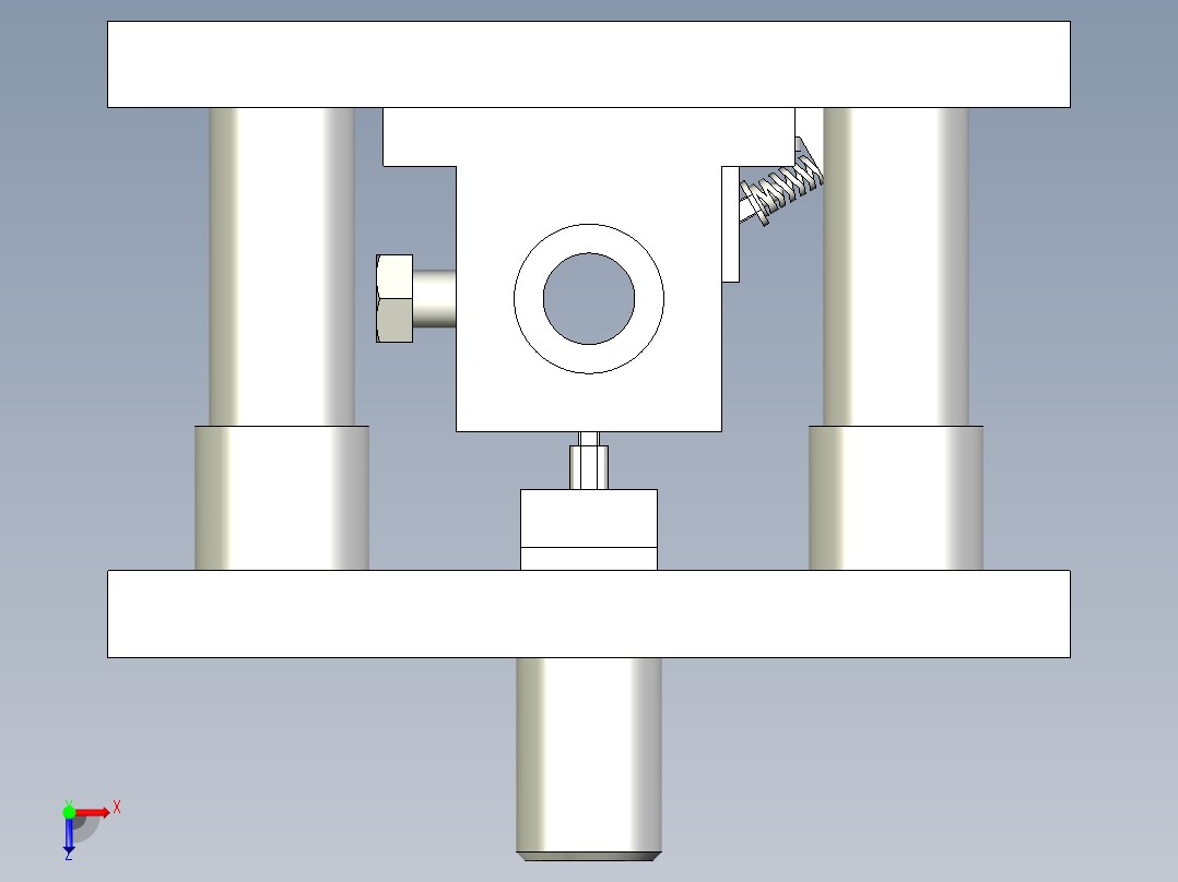 底座切槽模俯视图
