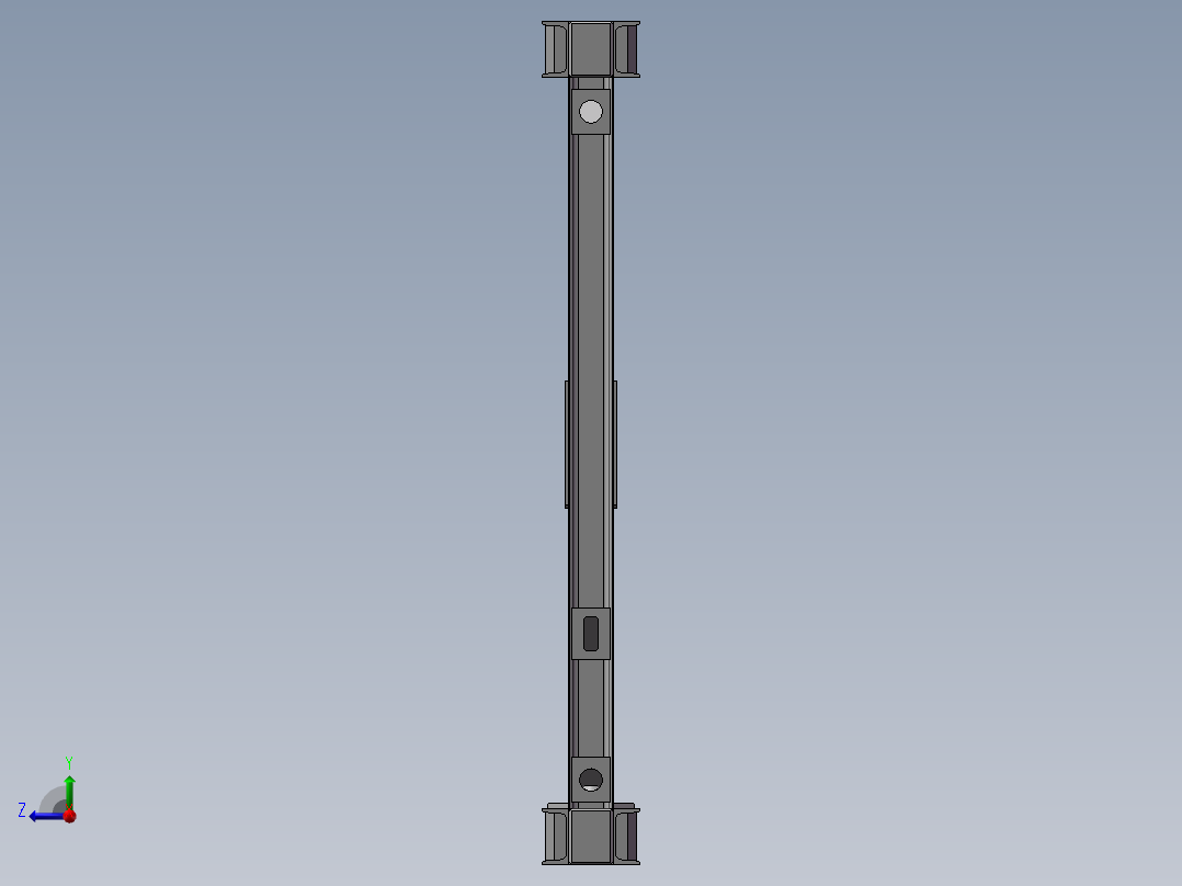 贝雷架三维模型右视图