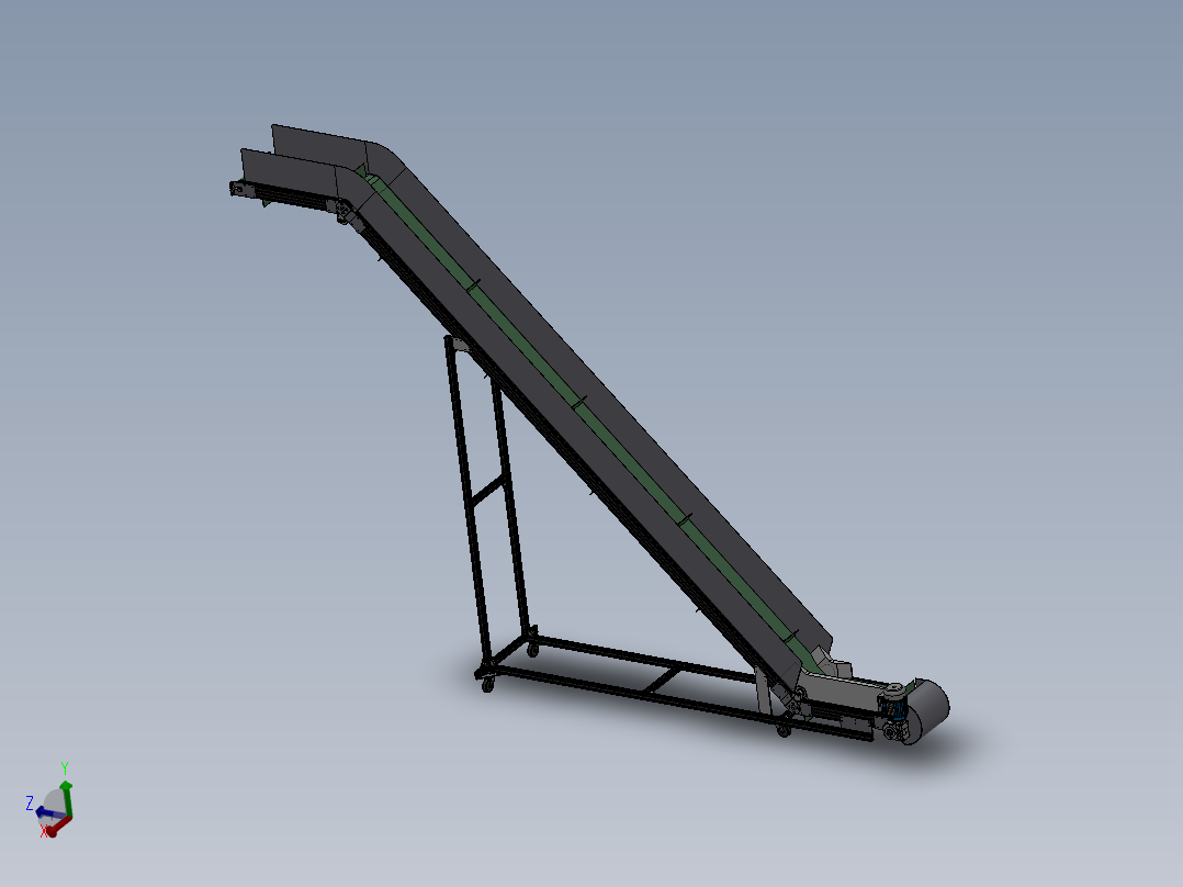 Z型输送机（线）设计模型-259993-35主视图