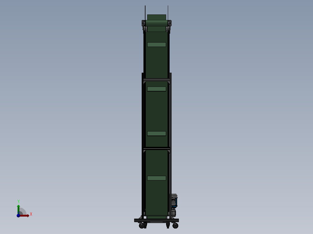 Z型输送机（线）设计模型-259993-35前视图