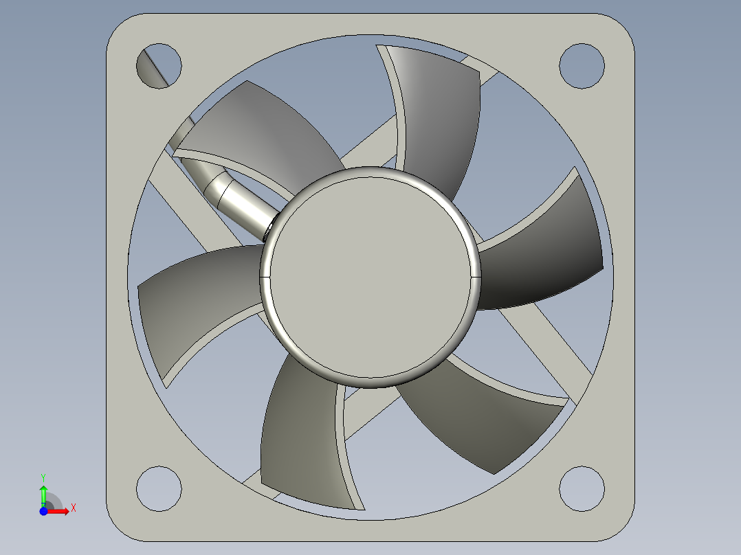 直流风扇50x50x15mm 11前视图