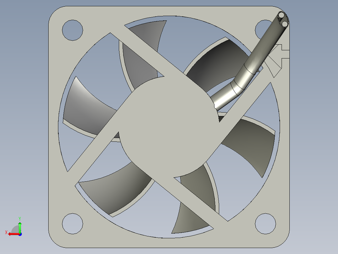 直流风扇50x50x15mm 11后视图