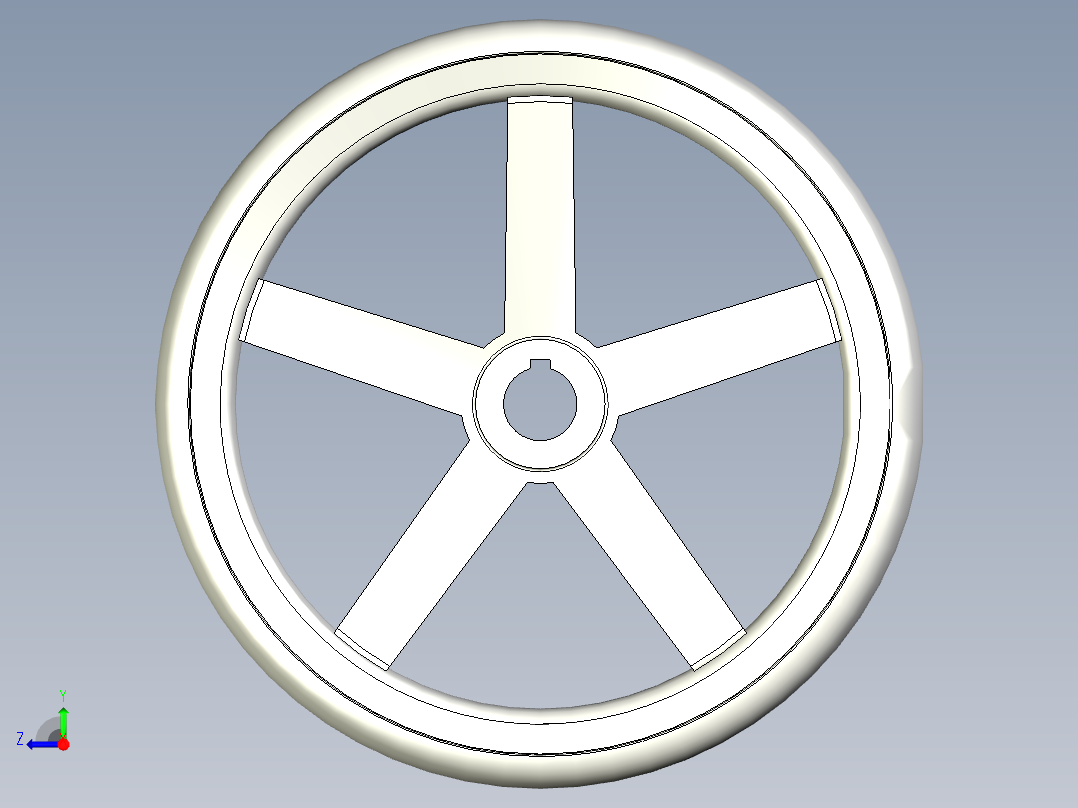 手轮直径315毫米de aluminio DIN 950型号k30右视图