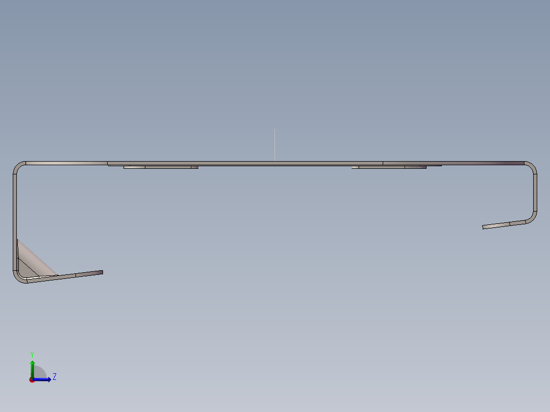 钣金散热板左视图