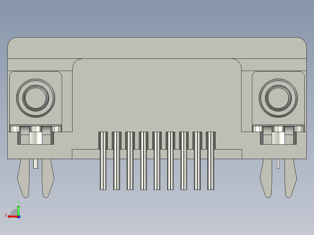 ++HQ-FBTQF-FJZZ-01五点改装磁片N0101威0102D-SUB(F)stp后视图