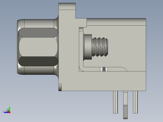 ++HQ-FBTQF-FJZZ-01五点改装磁片N0101威0102D-SUB(F)stp右视缩略图