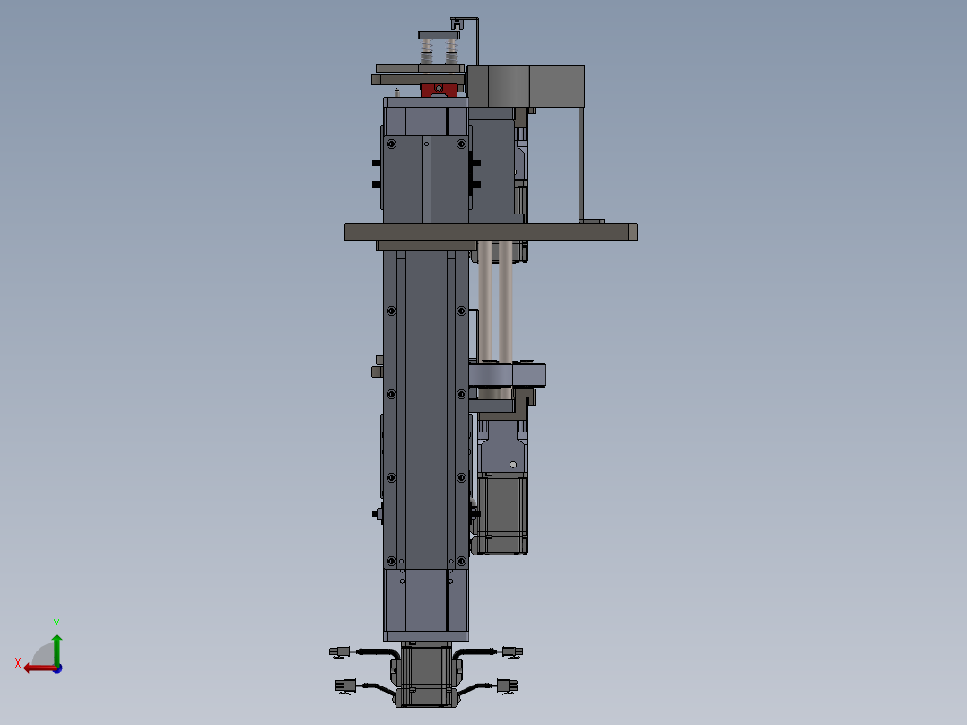 基于同步带传动的治具回流机构后视图