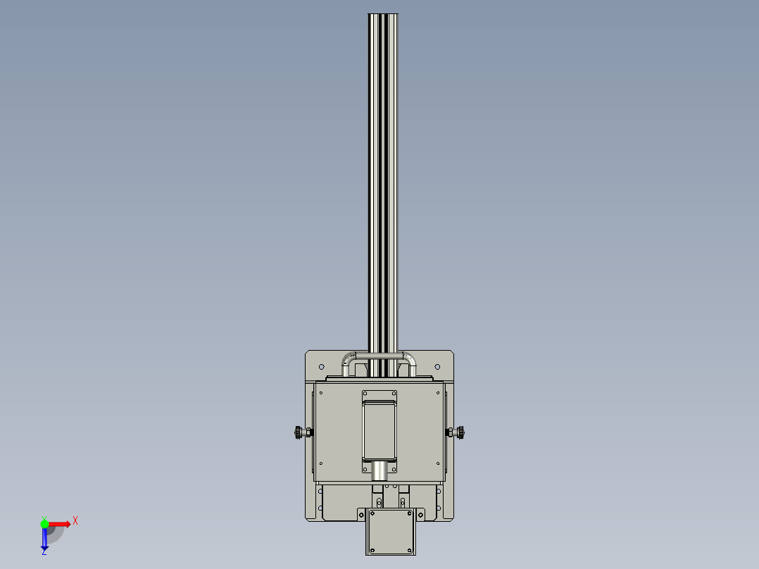 导槽一步法冲切成型模具结构俯视图