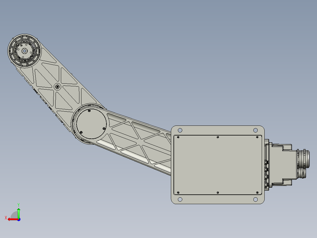 BRTIRSC0603A四轴水平机器人后视图