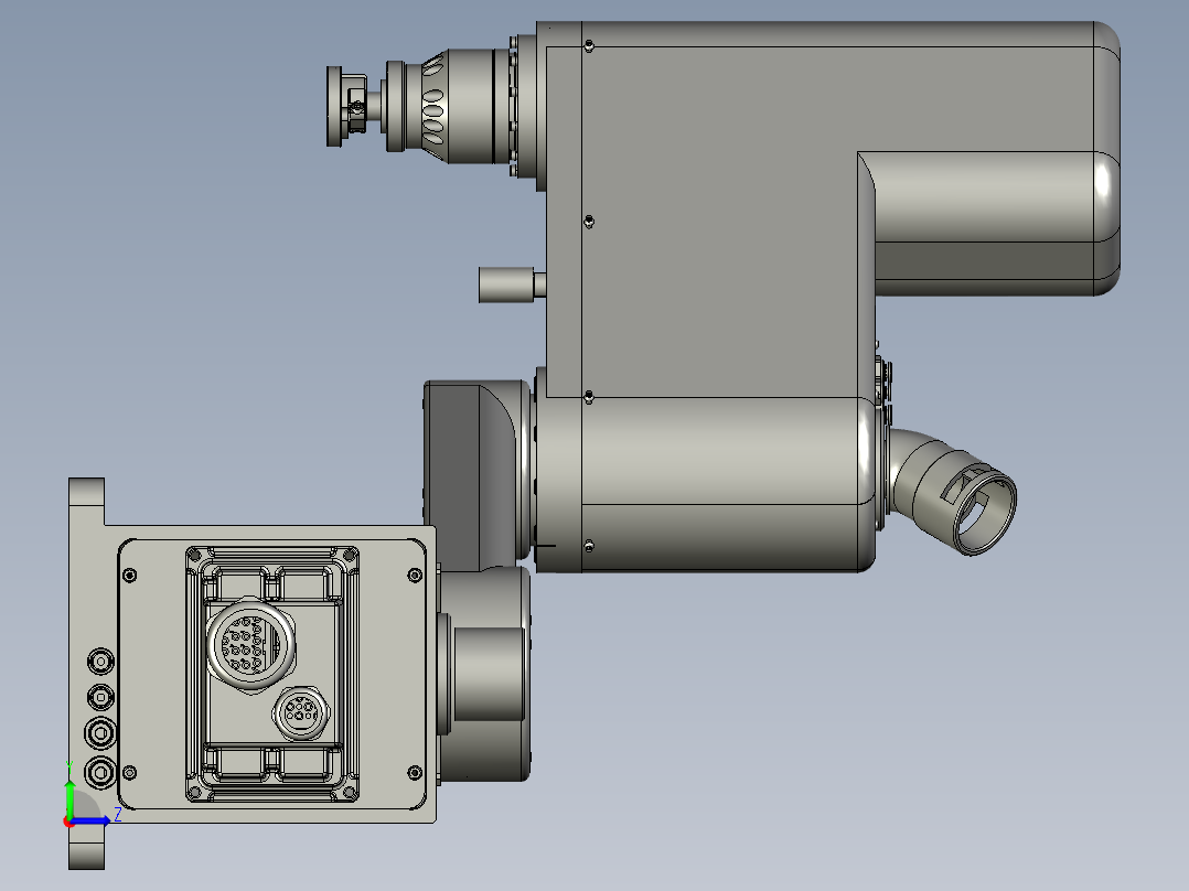BRTIRSC0603A四轴水平机器人左视图