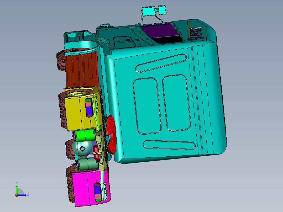 拖板卡车斯堪尼亚左视图