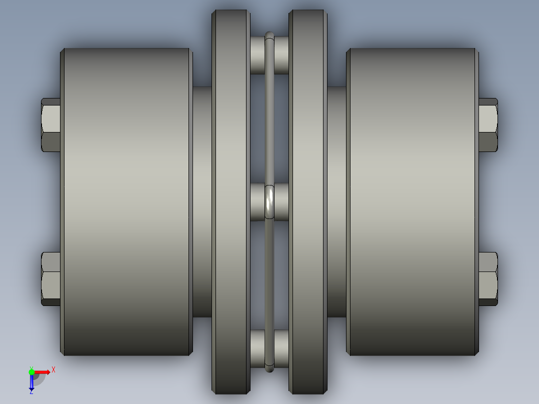 LK15系列单节胀套膜片联轴器LK15-80L-25mm俯视图