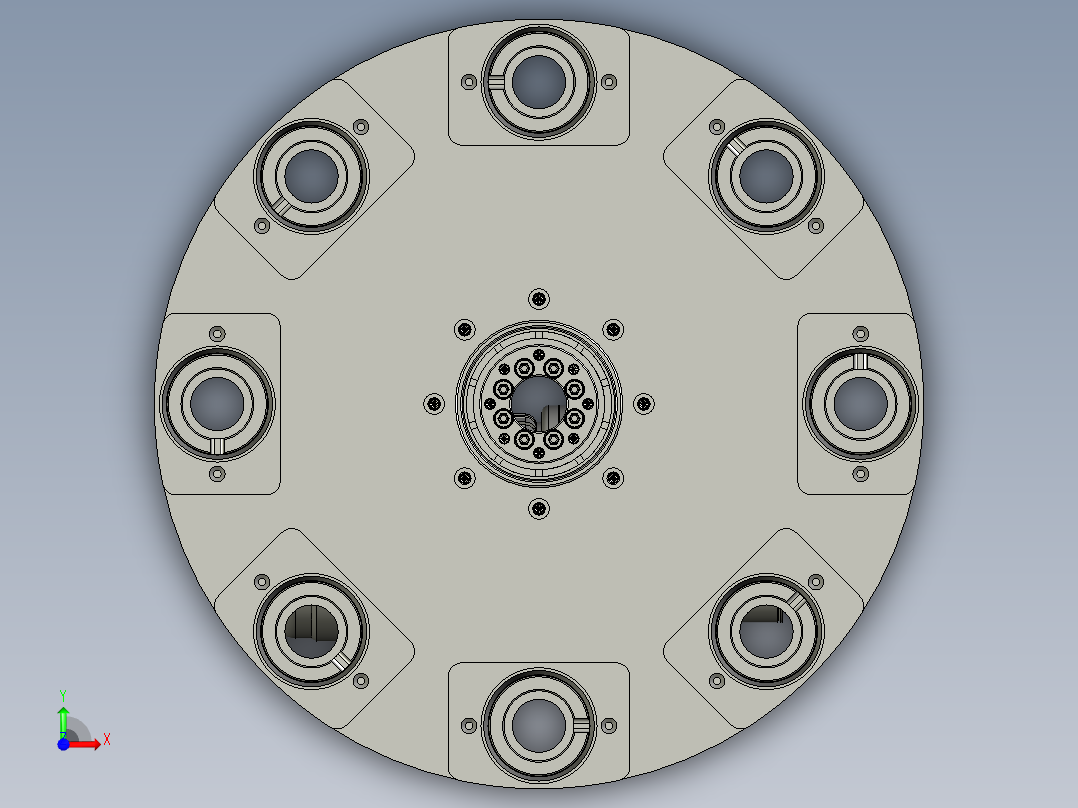 分割器平台前视图