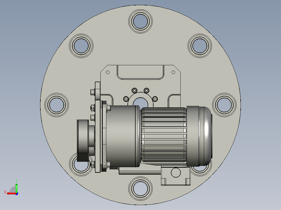 分割器平台后视图