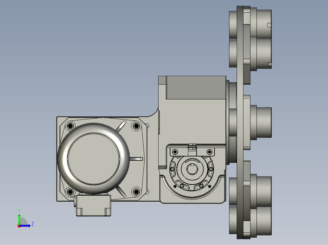 分割器平台左视图