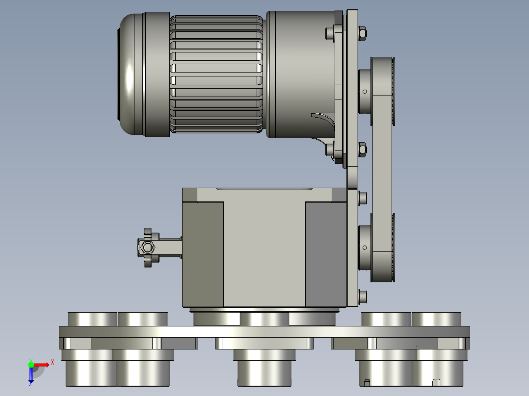 分割器平台俯视图