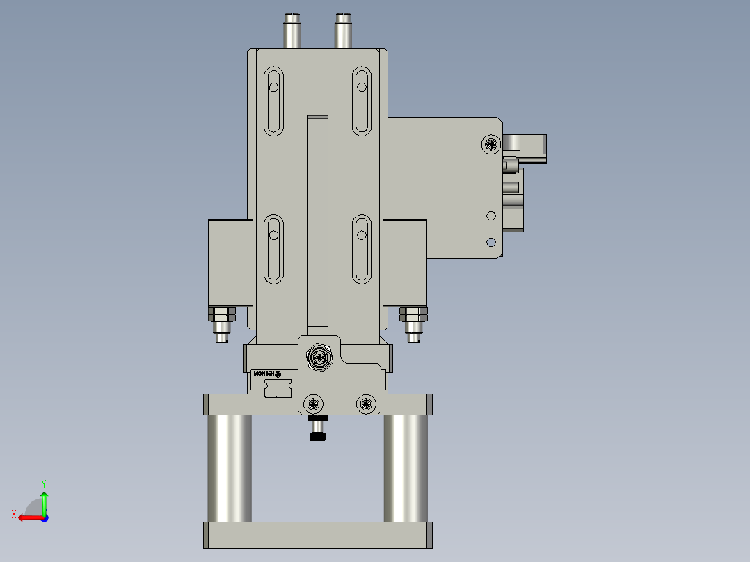 RS-滚胶机六段夹爪机构后视图