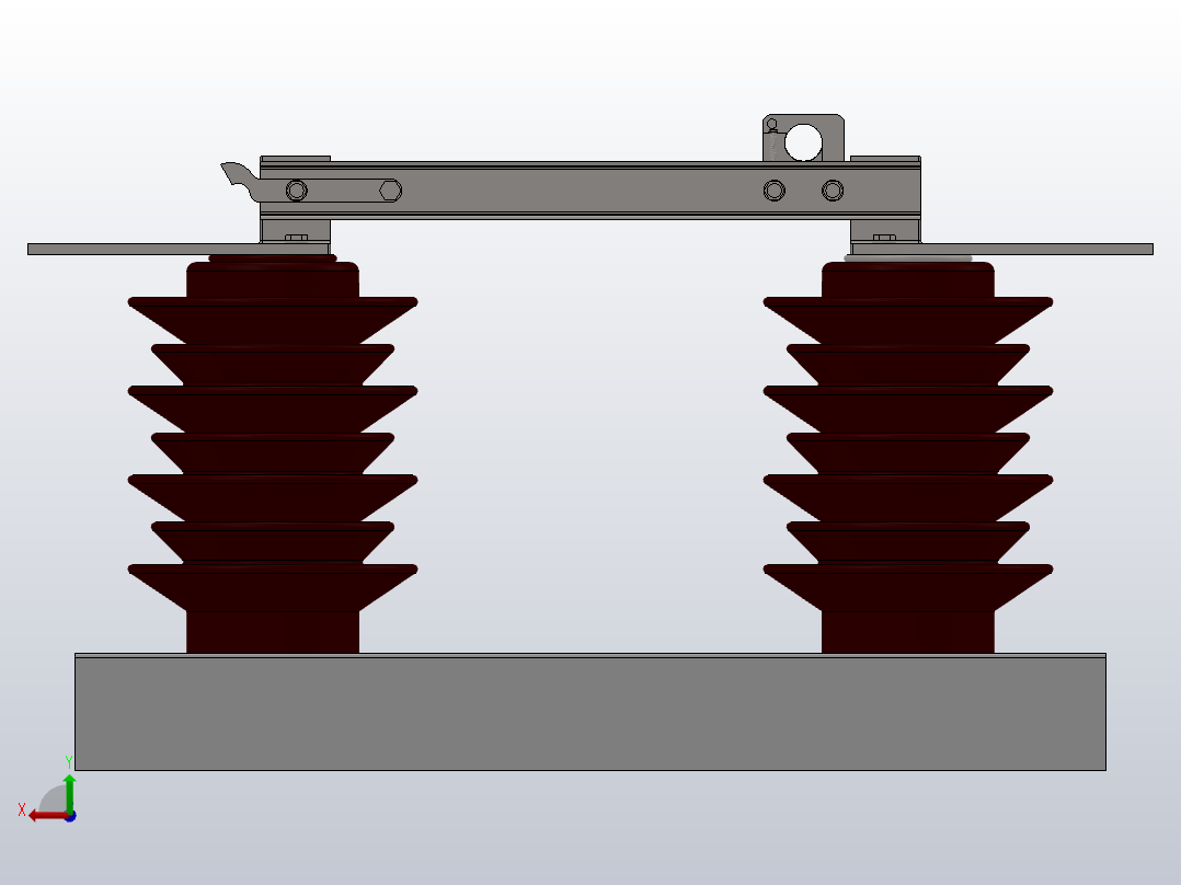 BG9-12G户外高压隔离开关刀闸[GW9-12G╱400]前视图