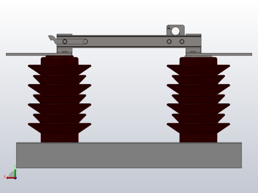 BG9-12G户外高压隔离开关刀闸[GW9-12G╱400]前视缩略图