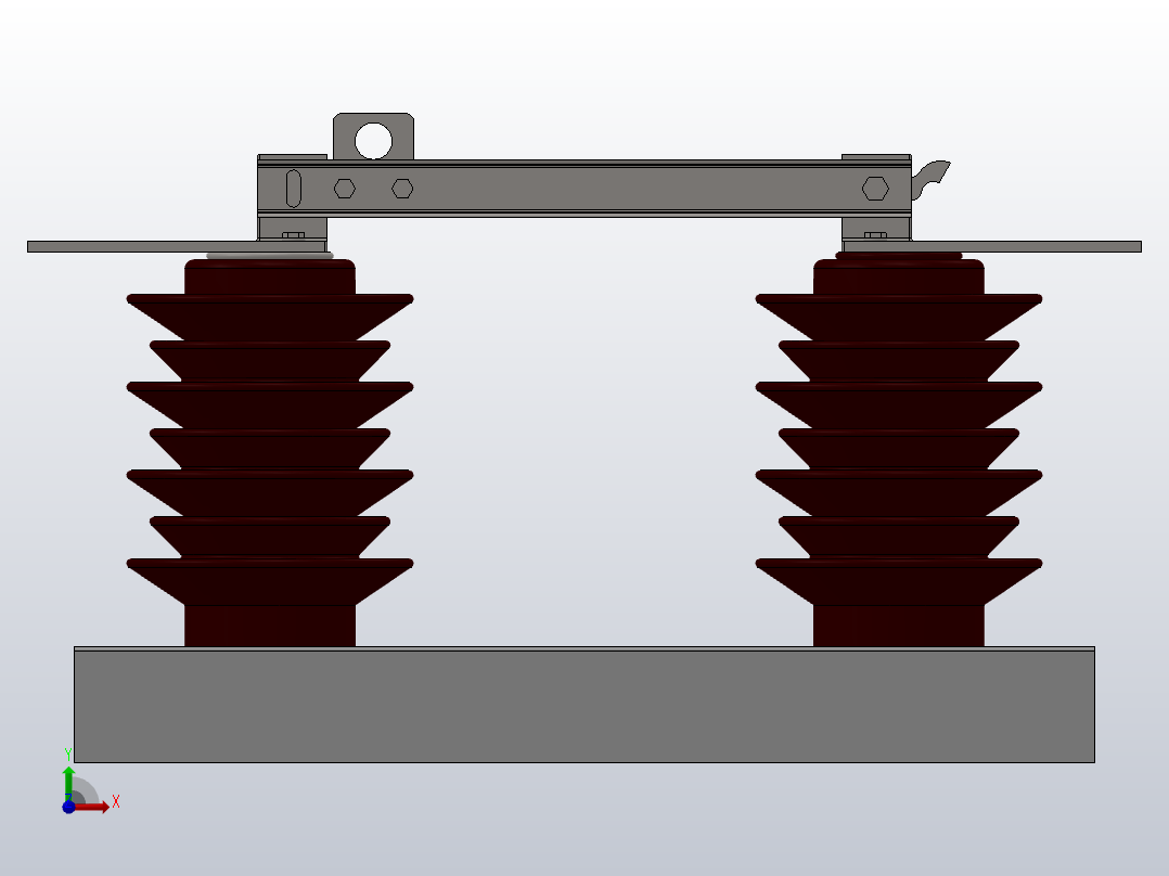 BG9-12G户外高压隔离开关刀闸[GW9-12G╱400]后视图