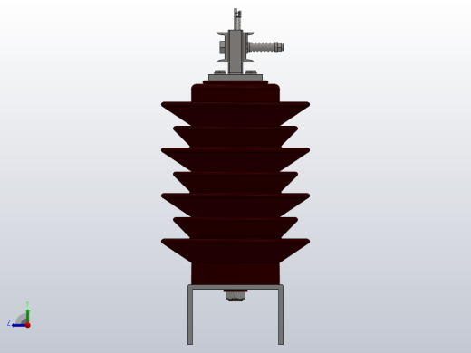 BG9-12G户外高压隔离开关刀闸[GW9-12G╱400]左视缩略图