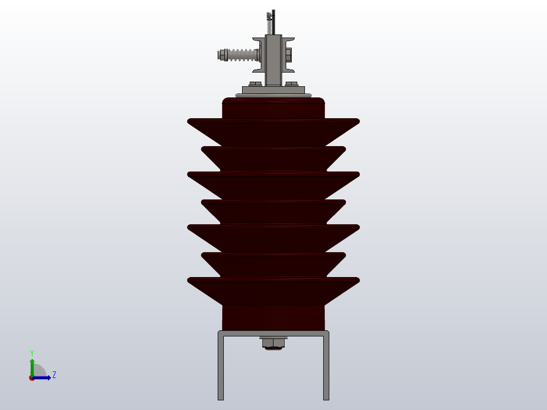 BG9-12G户外高压隔离开关刀闸[GW9-12G╱400]右视图