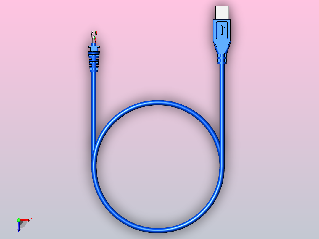 USBplug俯视图
