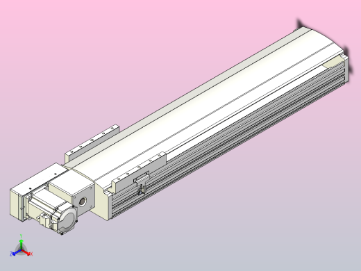 皮带直线轴半封闭可选导轨TPA-HNB-202D-140-L600-ML-Y-P75-N3