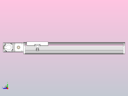 皮带直线轴半封闭可选导轨TPA-HNB-202D-140-L600-ML-Y-P75-N3右视缩略图