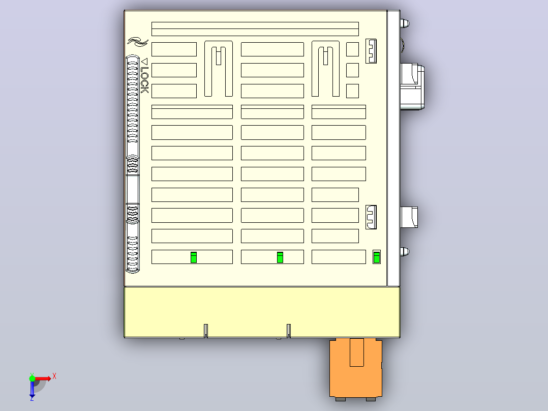 AM600系列通用型中型PLC AM600-CPU1608TN俯视图