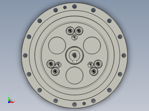 RV减速器常规产品外形图ZD-220BX-  -RVE-A-B-22X55Key8L100-3001前视缩略图