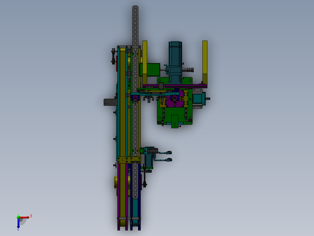 连接器检测工装俯视图