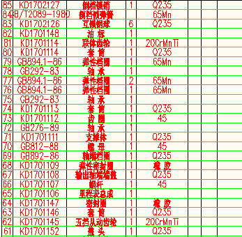 五档轻卡手动变速器平面图纸