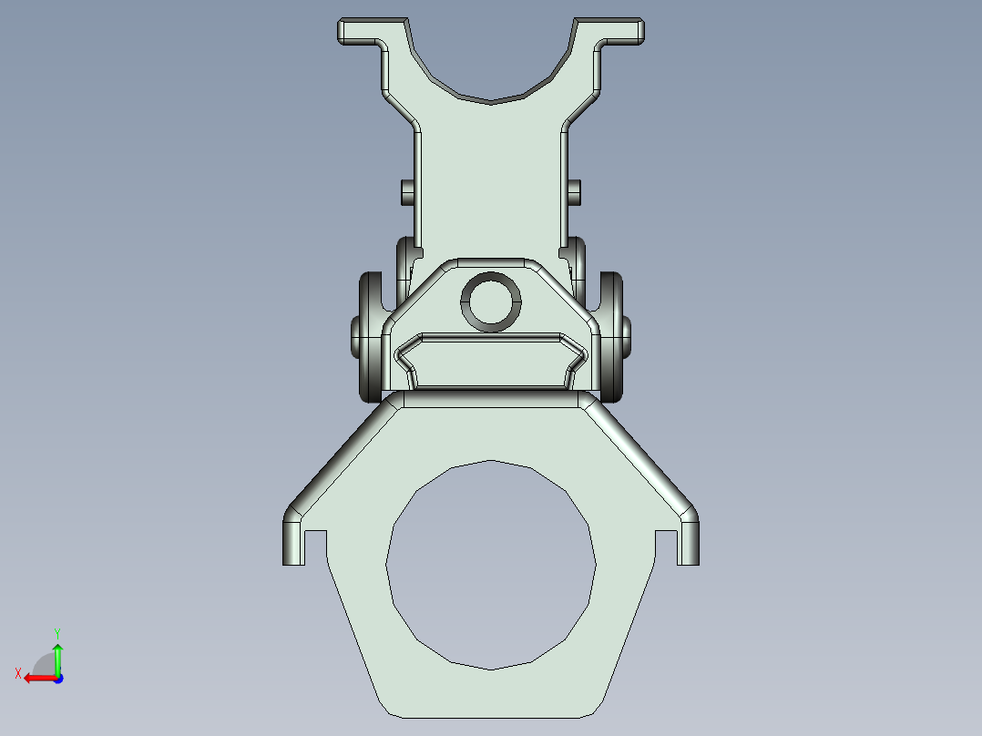 proe 5.0 巴雷特狙击枪M82A1后视图