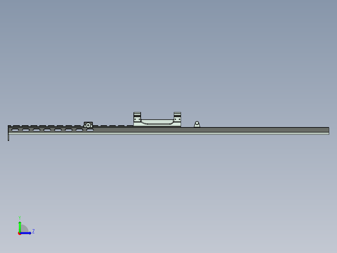 proe 5.0 巴雷特狙击枪M82A1左视图