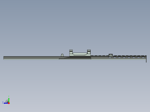 proe 5.0 巴雷特狙击枪M82A1右视缩略图