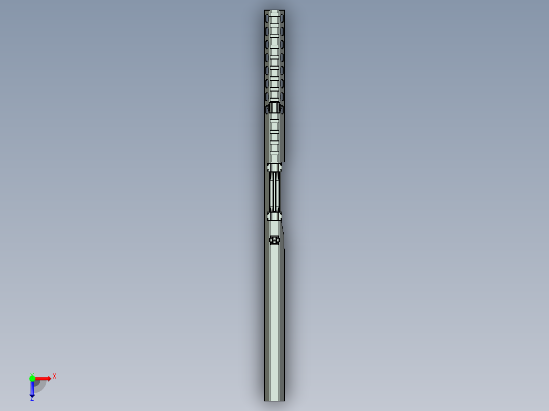 proe 5.0 巴雷特狙击枪M82A1俯视图