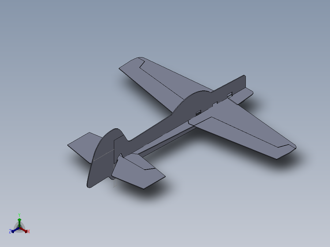 solidworks yak 55飞机模型