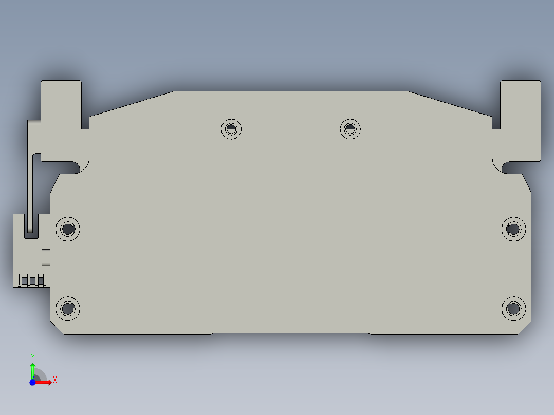 178同步带模组型材滑台模组线性滑台直线电机模组3d图纸前视图